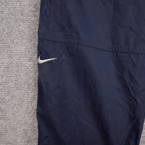 VTG 90s Nike Jogger Youth Small Navy Blue Elastic Drawstring Track Pants - Picture 8 of 10